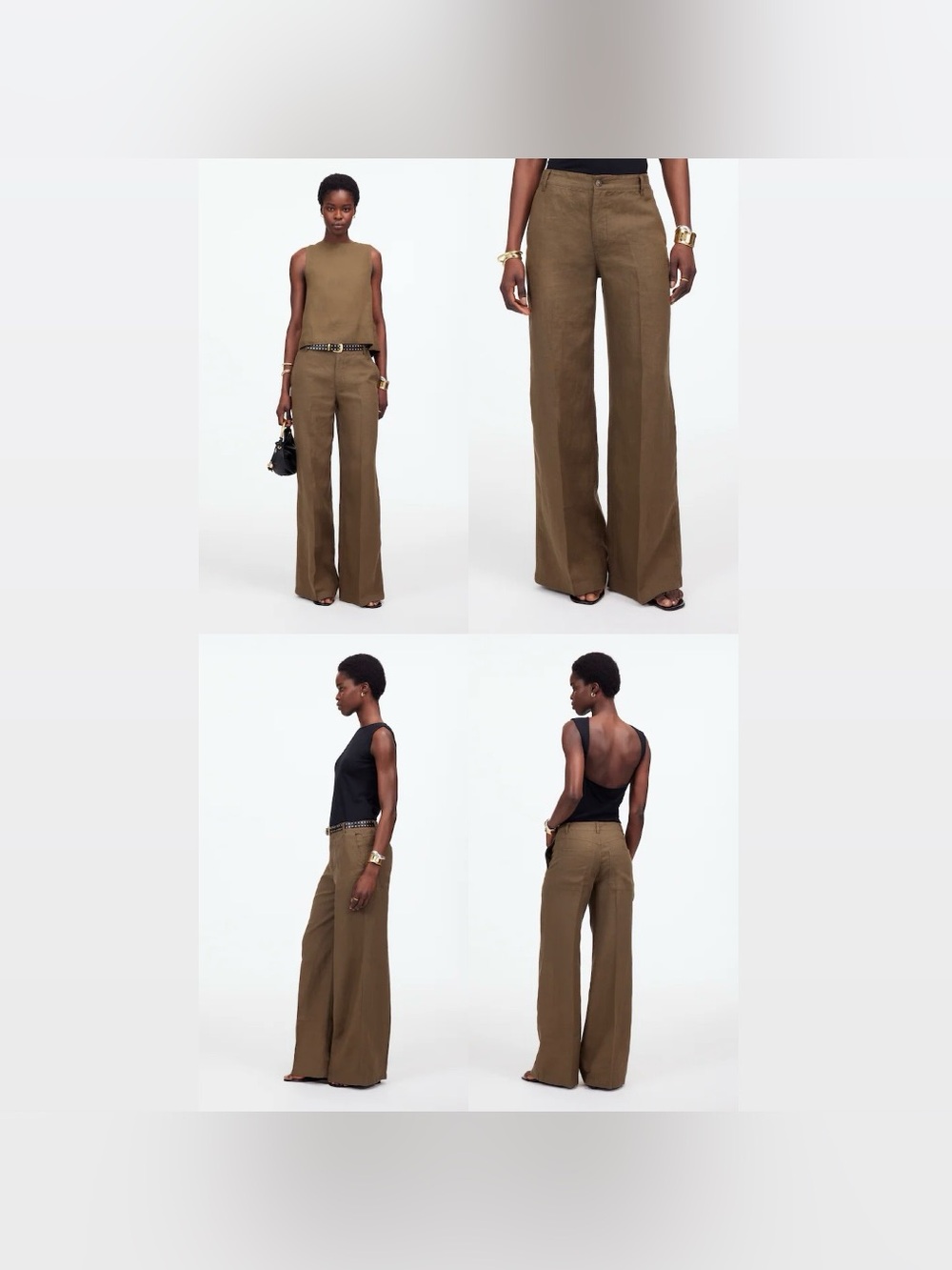 Madewell The Zoe Relaxed Wide Leg Linen Pants